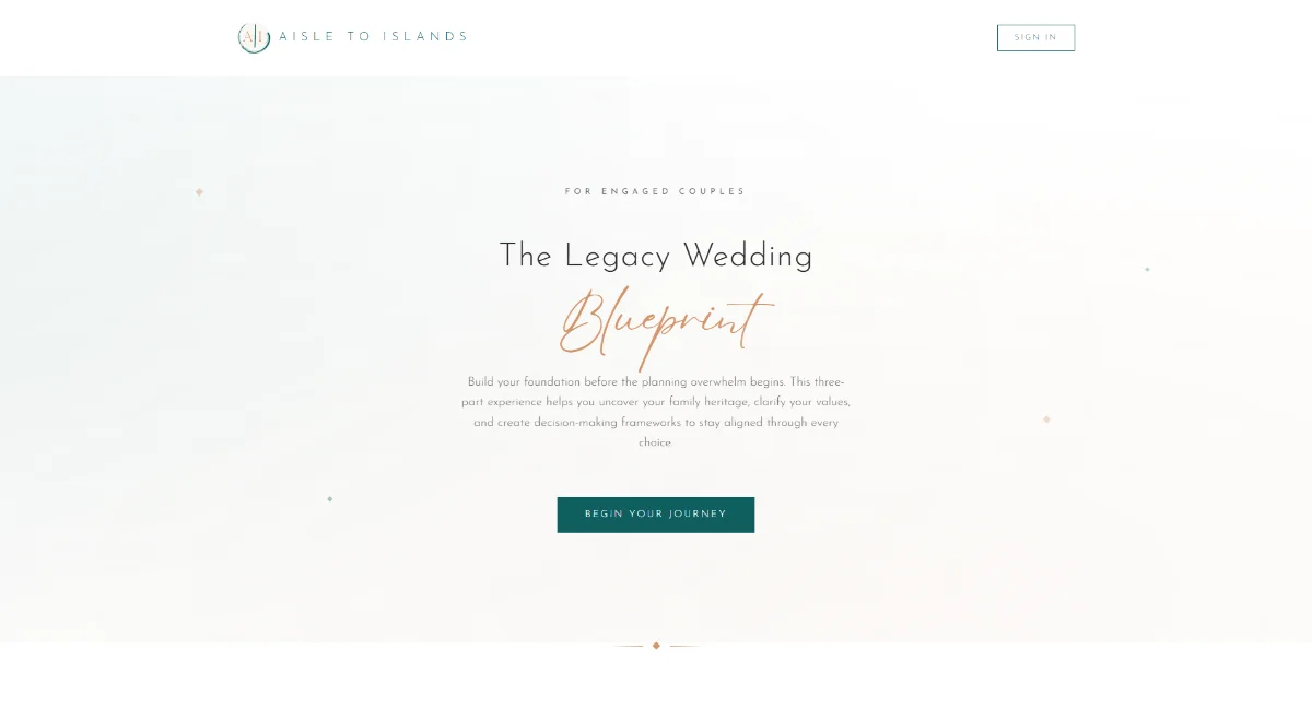 The Legacy Blueprint on desktop